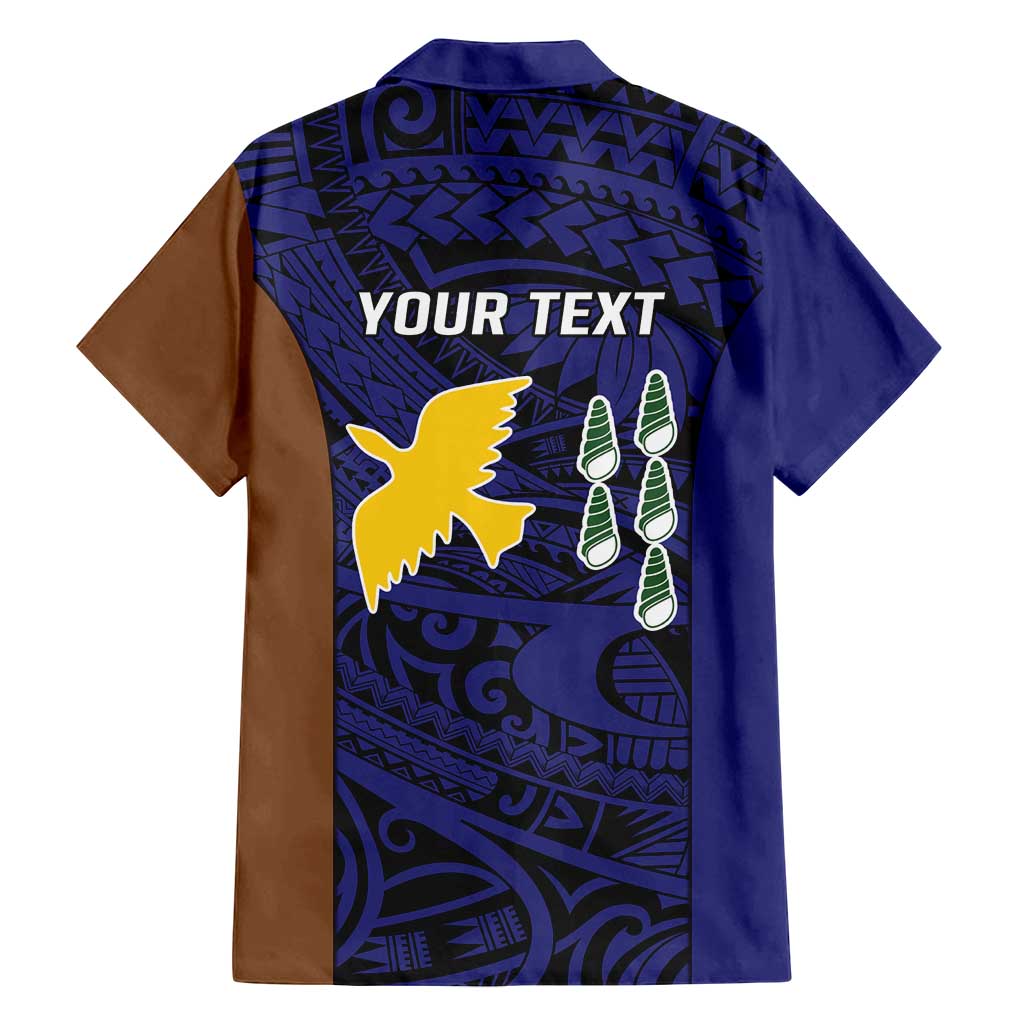 Personalised PNG Manus Province Family Matching Off Shoulder Short Dress and Hawaiian Shirt Bird of Paradise Tattoo Flag Motif LT9 - Polynesian Pride