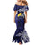 Personalised PNG Manus Province Mermaid Dress Bird of Paradise Tattoo Flag Motif - Polynesian Pride