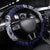 PNG Manus Province Steering Wheel Cover Bird of Paradise Tattoo Flag Motif - Polynesian Pride