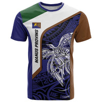 Personalised PNG Manus Province T Shirt Bird of Paradise Tattoo Flag Motif - Polynesian Pride