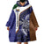 Personalised PNG Manus Province Wearable Blanket Hoodie Bird of Paradise Tattoo Flag Motif - Polynesian Pride