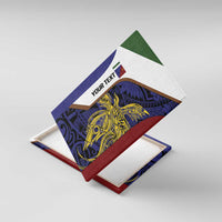 Personalised PNG Milne Bay Province Canvas Wall Art Bird of Paradise Tattoo Flag Motif - Polynesian Pride