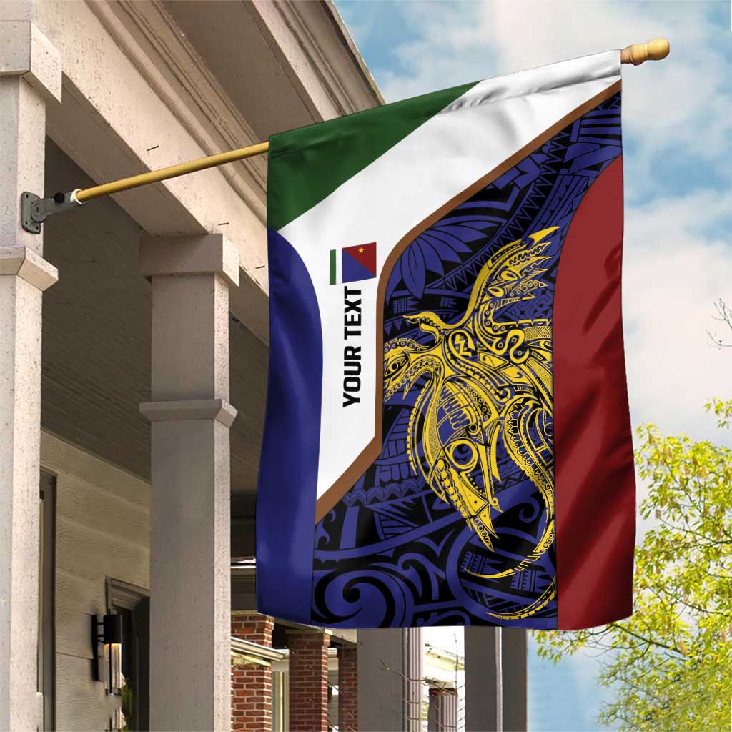 Personalised PNG Milne Bay Province Garden Flag Bird of Paradise Tattoo Flag Motif - Polynesian Pride