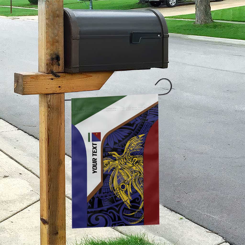 Personalised PNG Milne Bay Province Garden Flag Bird of Paradise Tattoo Flag Motif - Polynesian Pride