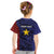 Personalised PNG Milne Bay Province Kid T Shirt Bird of Paradise Tattoo Flag Motif - Polynesian Pride