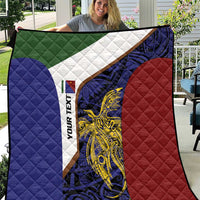 Personalised PNG Milne Bay Province Quilt Bird of Paradise Tattoo Flag Motif - Polynesian Pride