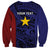 Personalised PNG Milne Bay Province Sweatshirt Bird of Paradise Tattoo Flag Motif - Polynesian Pride
