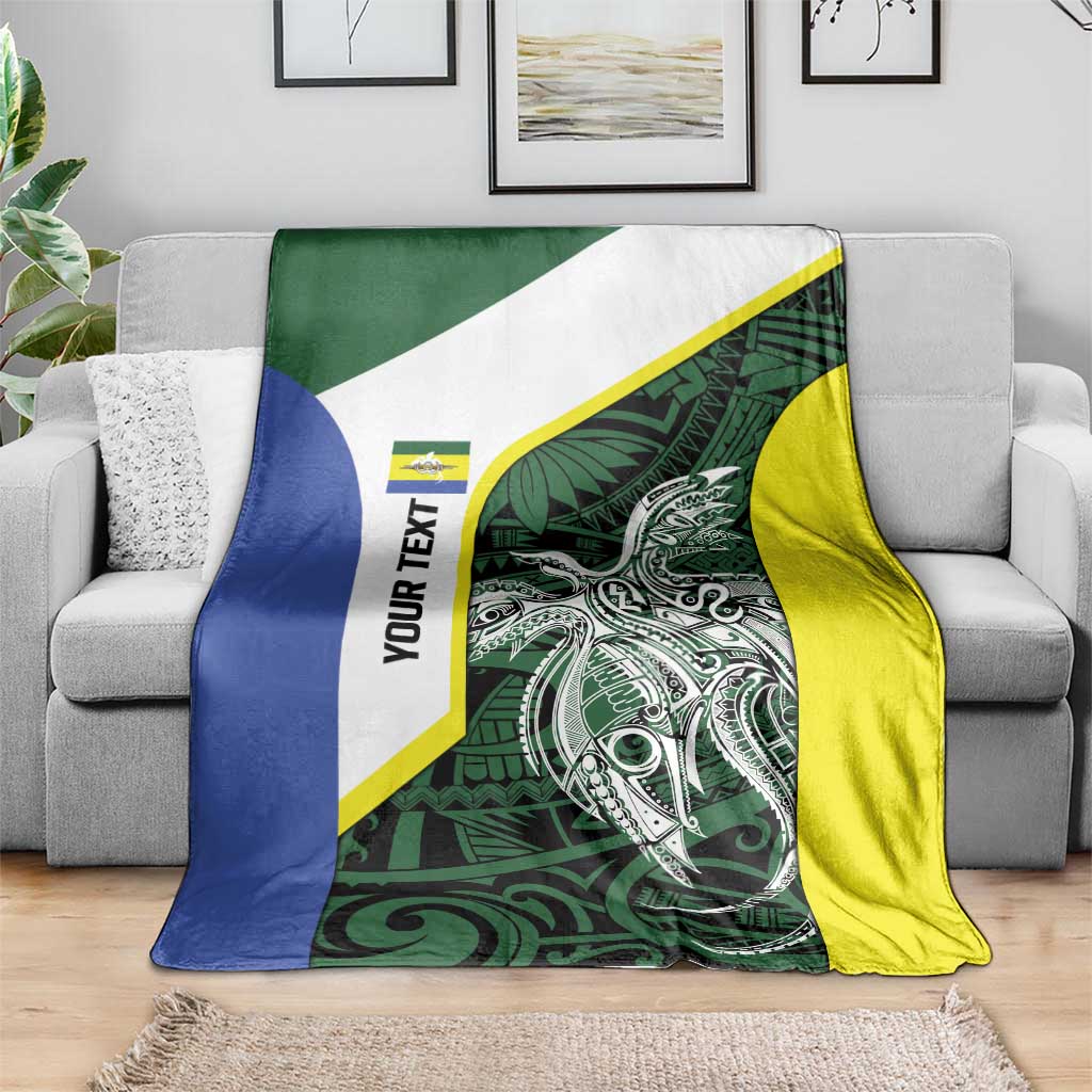 Personalised PNG Morobe Province Blanket Bird of Paradise Tattoo Flag Motif - Polynesian Pride