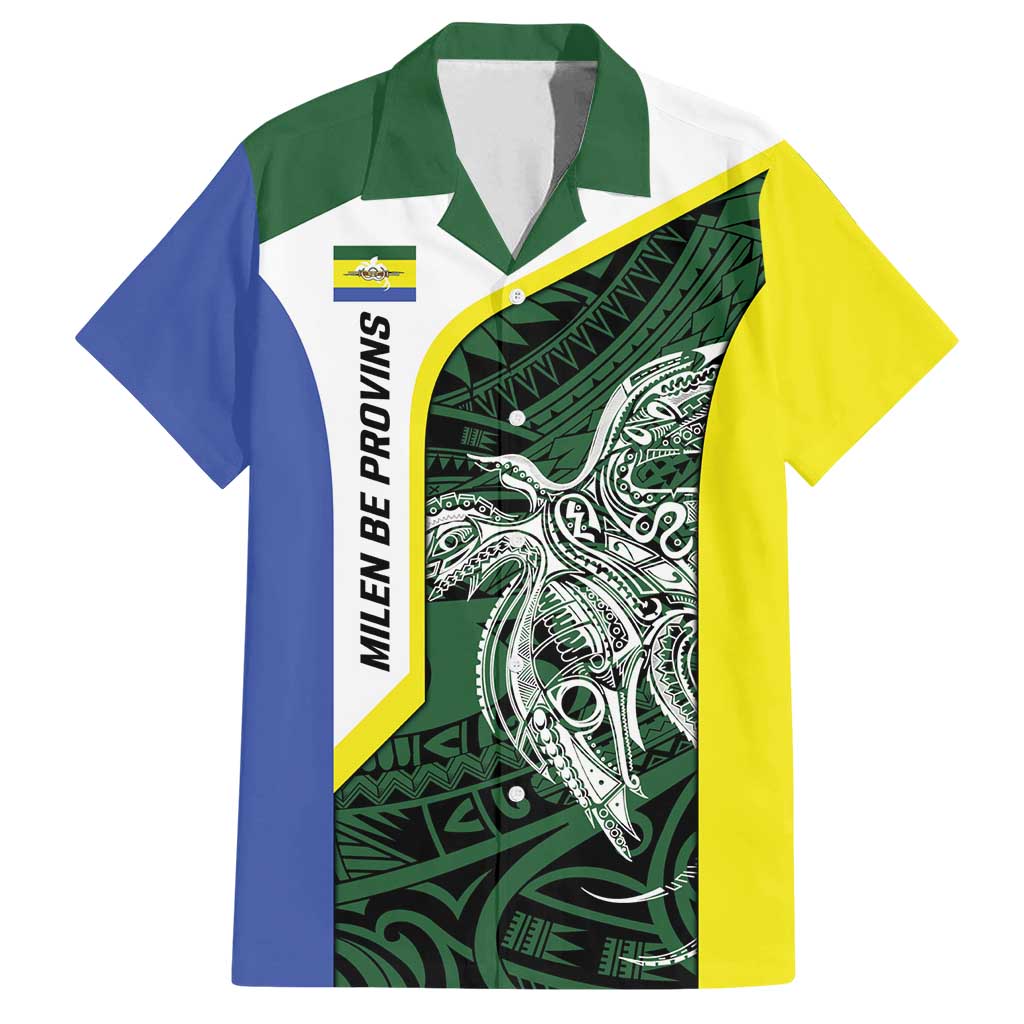 Personalised PNG Morobe Province Family Matching Summer Maxi Dress and Hawaiian Shirt Bird of Paradise Tattoo Flag Motif LT9 Dad's Shirt - Short Sleeve Green - Polynesian Pride