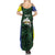 Personalised PNG Morobe Province Family Matching Summer Maxi Dress and Hawaiian Shirt Bird of Paradise Tattoo Flag Motif - Polynesian Pride