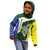 Personalised PNG Morobe Province Kid Hoodie Bird of Paradise Tattoo Flag Motif - Polynesian Pride