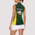 Personalised PNG Morobe Province Women Sleeveless Polo Shirt Bird of Paradise Tattoo Flag Motif - Polynesian Pride