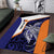 Personalised PNG New Ireland Area Rug Bird of Paradise Tattoo Flag Motif - Polynesian Pride