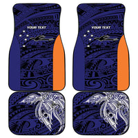 Personalised PNG New Ireland Car Mats Bird of Paradise Tattoo Flag Motif - Polynesian Pride