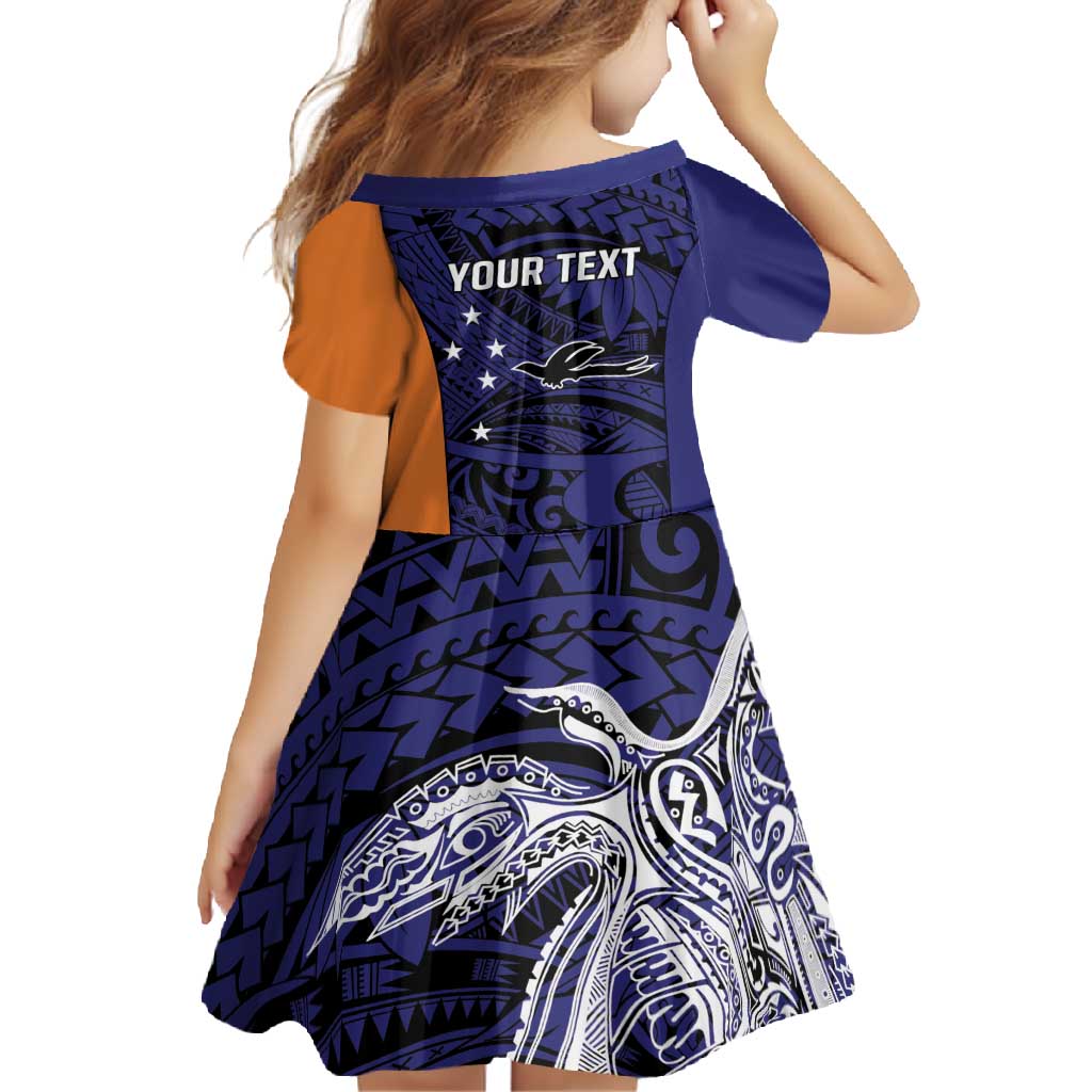 Personalised PNG New Ireland Family Matching Summer Maxi Dress and Hawaiian Shirt Bird of Paradise Tattoo Flag Motif LT9 - Polynesian Pride