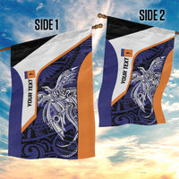 Personalised PNG New Ireland Garden Flag Bird of Paradise Tattoo Flag Motif - Polynesian Pride