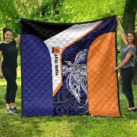 Personalised PNG New Ireland Quilt Bird of Paradise Tattoo Flag Motif - Polynesian Pride