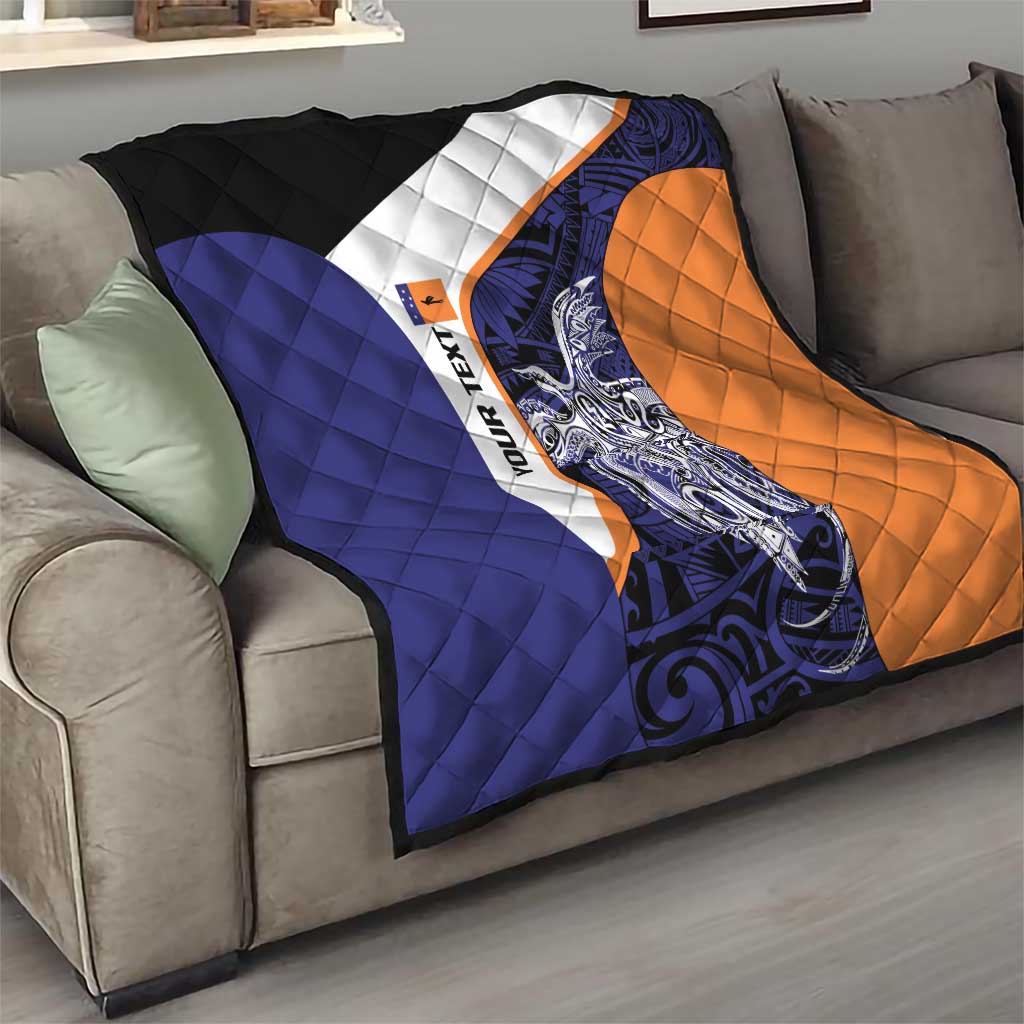 Personalised PNG New Ireland Quilt Bird of Paradise Tattoo Flag Motif - Polynesian Pride