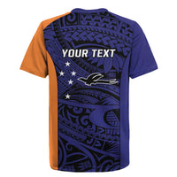 Personalised PNG New Ireland Rugby Jersey Bird of Paradise Tattoo Flag Motif - Polynesian Pride