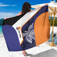 Personalised PNG New Ireland Sarong Bird of Paradise Tattoo Flag Motif - Polynesian Pride