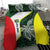 Personalised PNG Oro Province Bedding Set Bird of Paradise Tattoo Flag Motif - Polynesian Pride