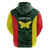 Personalised PNG Oro Province Hoodie Bird of Paradise Tattoo Flag Motif - Polynesian Pride