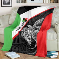 Personalised PNG Southern Highlands Province Blanket Bird of Paradise Tattoo Flag Motif - Polynesian Pride