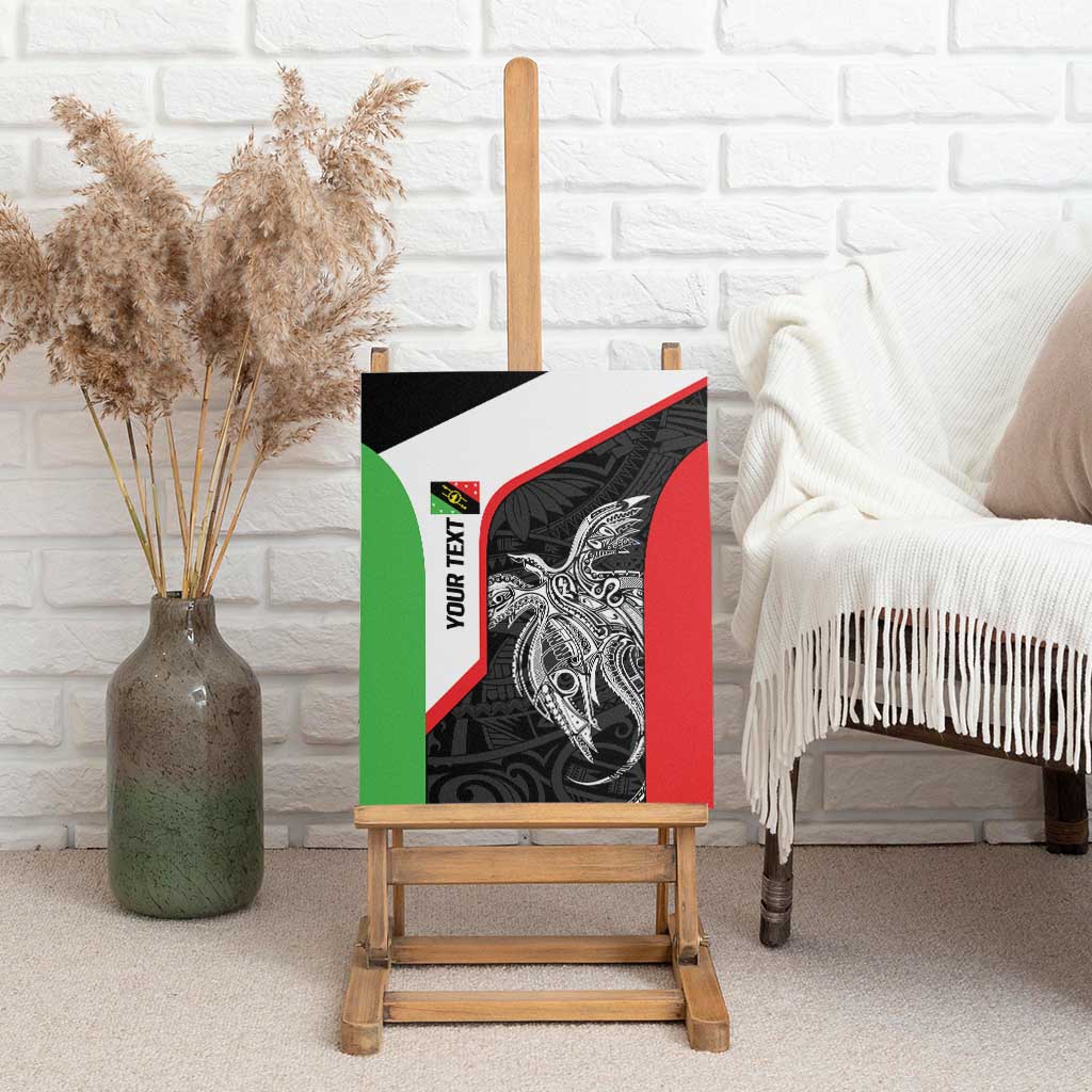 Personalised PNG Southern Highlands Province Canvas Wall Art Bird of Paradise Tattoo Flag Motif - Polynesian Pride