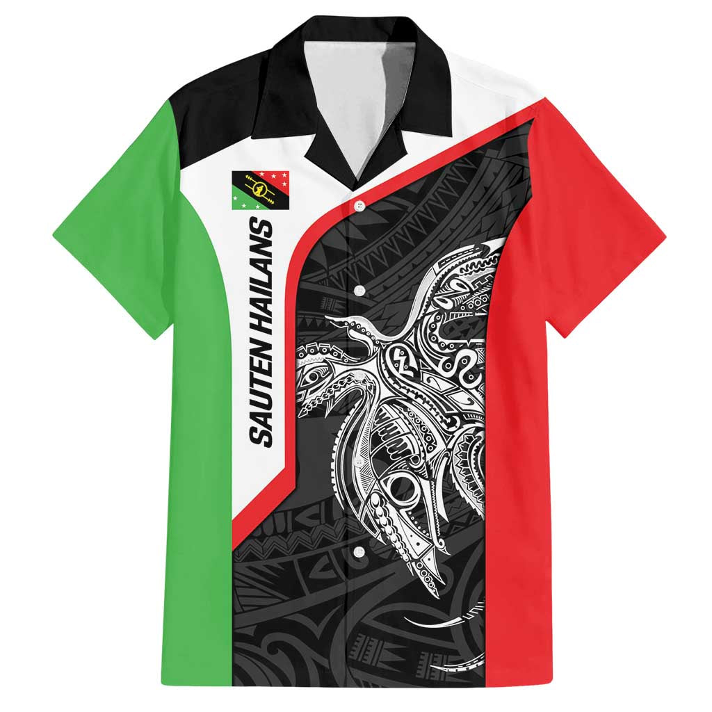 Personalised PNG Southern Highlands Province Family Matching Off Shoulder Short Dress and Hawaiian Shirt Bird of Paradise Tattoo Flag Motif - Polynesian Pride