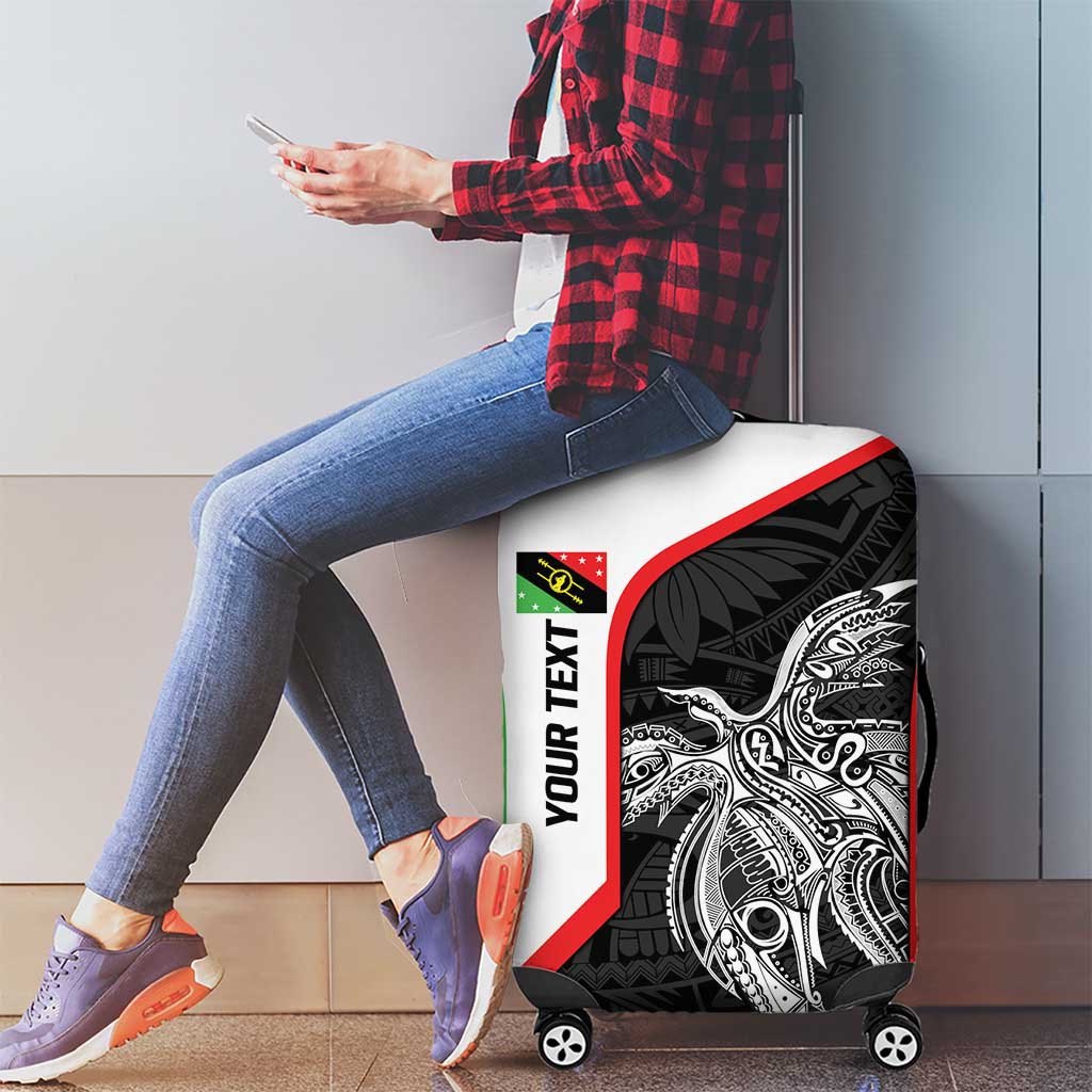 Personalised PNG Southern Highlands Province Luggage Cover Bird of Paradise Tattoo Flag Motif - Polynesian Pride