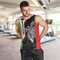 Personalised PNG Southern Highlands Province Men Tank Top Bird of Paradise Tattoo Flag Motif - Polynesian Pride