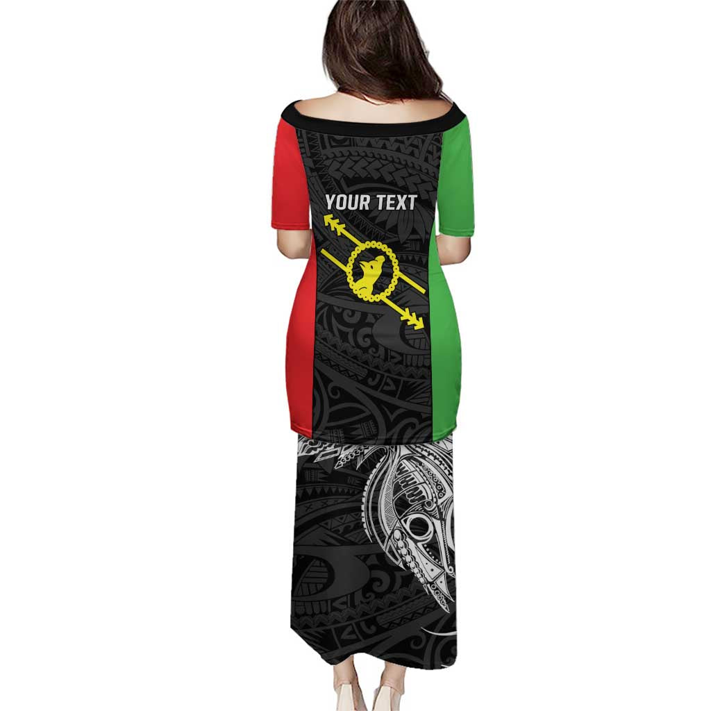 Personalised PNG Southern Highlands Province Puletasi Bird of Paradise Tattoo Flag Motif - Polynesian Pride