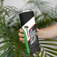 Personalised PNG Southern Highlands Province Skinny Tumbler Bird of Paradise Tattoo Flag Motif - Polynesian Pride