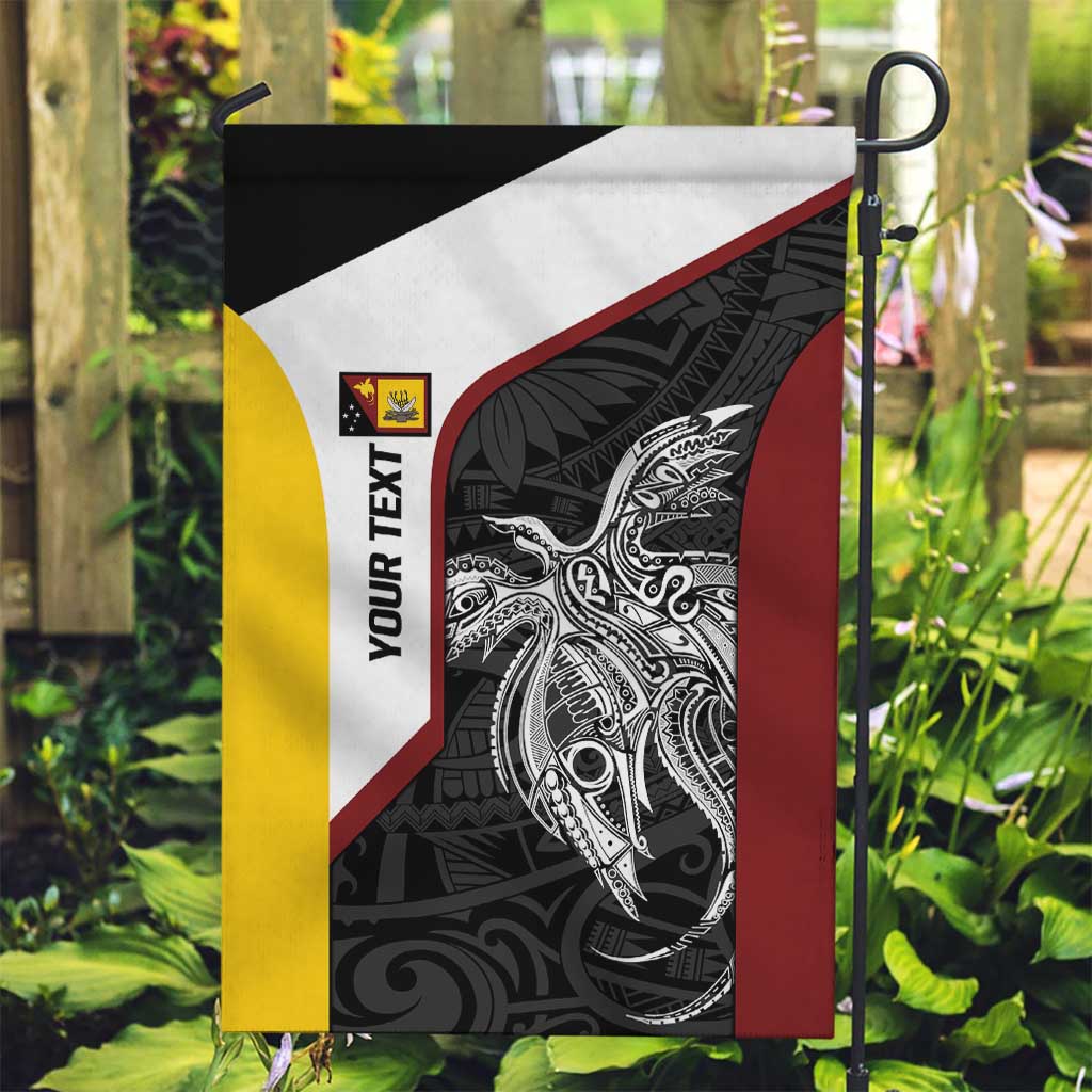 Personalised PNG Western Province Garden Flag Bird of Paradise Tattoo Flag Motif - Polynesian Pride