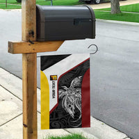 Personalised PNG Western Province Garden Flag Bird of Paradise Tattoo Flag Motif - Polynesian Pride