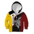 Personalised PNG Western Province Kid Hoodie Bird of Paradise Tattoo Flag Motif - Polynesian Pride
