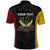 Personalised PNG Western Province Polo Shirt Bird of Paradise Tattoo Flag Motif - Polynesian Pride
