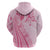 Pacific Girl and Butterfly Cancer Ribbon Personalised Hoodie