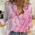 Pacific Girl and Butterfly Cancer Ribbon Personalised Women Casual Shirt