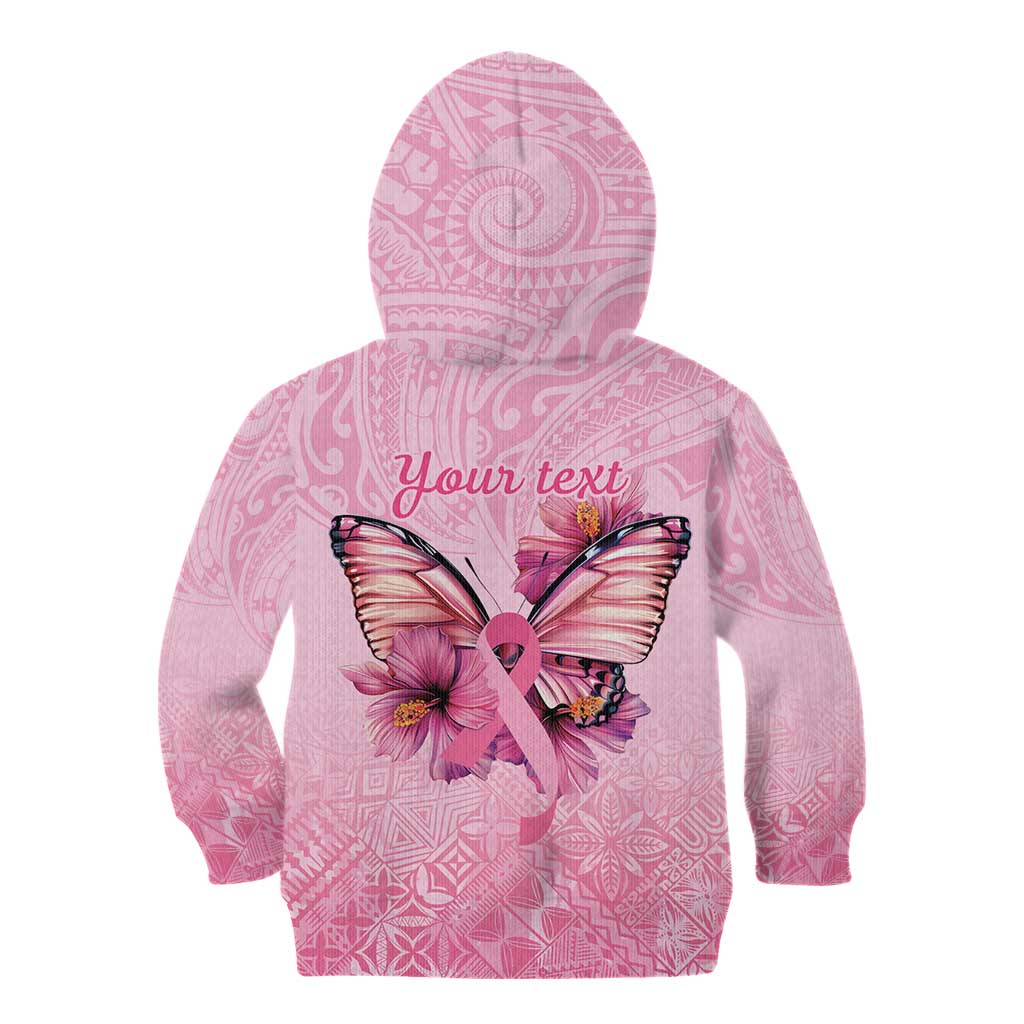 Faith Hope Love Butterfly Ribbon Personalised Kid Hoodie