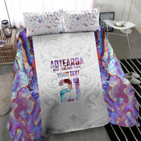 Custom New Zealand Aotearoa Bedding Set Pink Maori Paua Shell Indigenous - Polynesian Pride