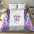 Custom New Zealand Aotearoa Bedding Set Pink Maori Paua Shell Indigenous - Polynesian Pride