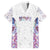 Custom New Zealand Aotearoa Family Matching Short Sleeve Bodycon Dress and Hawaiian Shirt Pink Maori Paua Shell Indigenous - Polynesian Pride