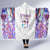Custom New Zealand Aotearoa Hooded Blanket Pink Maori Paua Shell Indigenous - Polynesian Pride