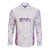 Custom New Zealand Aotearoa Long Sleeve Button Shirt Pink Maori Paua Shell Indigenous - Polynesian Pride