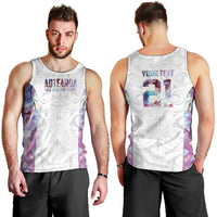 Custom New Zealand Aotearoa Men Tank Top Pink Maori Paua Shell Indigenous LT9 - Polynesian Pride