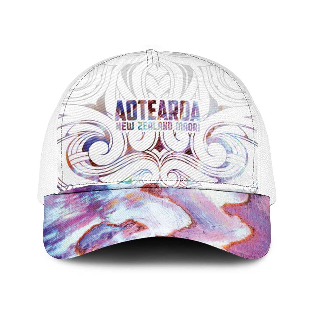 New Zealand Aotearoa Mesh Trucker Cap Pink Maori Papua Shell Indigenous - Polynesian Pride