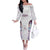 Custom New Zealand Aotearoa Off The Shoulder Long Sleeve Dress Pink Maori Paua Shell Indigenous - Polynesian Pride