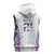 Custom New Zealand Aotearoa Sleeveless Hoodie Pink Maori Paua Shell Indigenous - Polynesian Pride