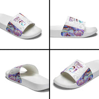 Custom New Zealand Aotearoa Slide Sandals Pink Maori Paua Shell Indigenous - Polynesian Pride